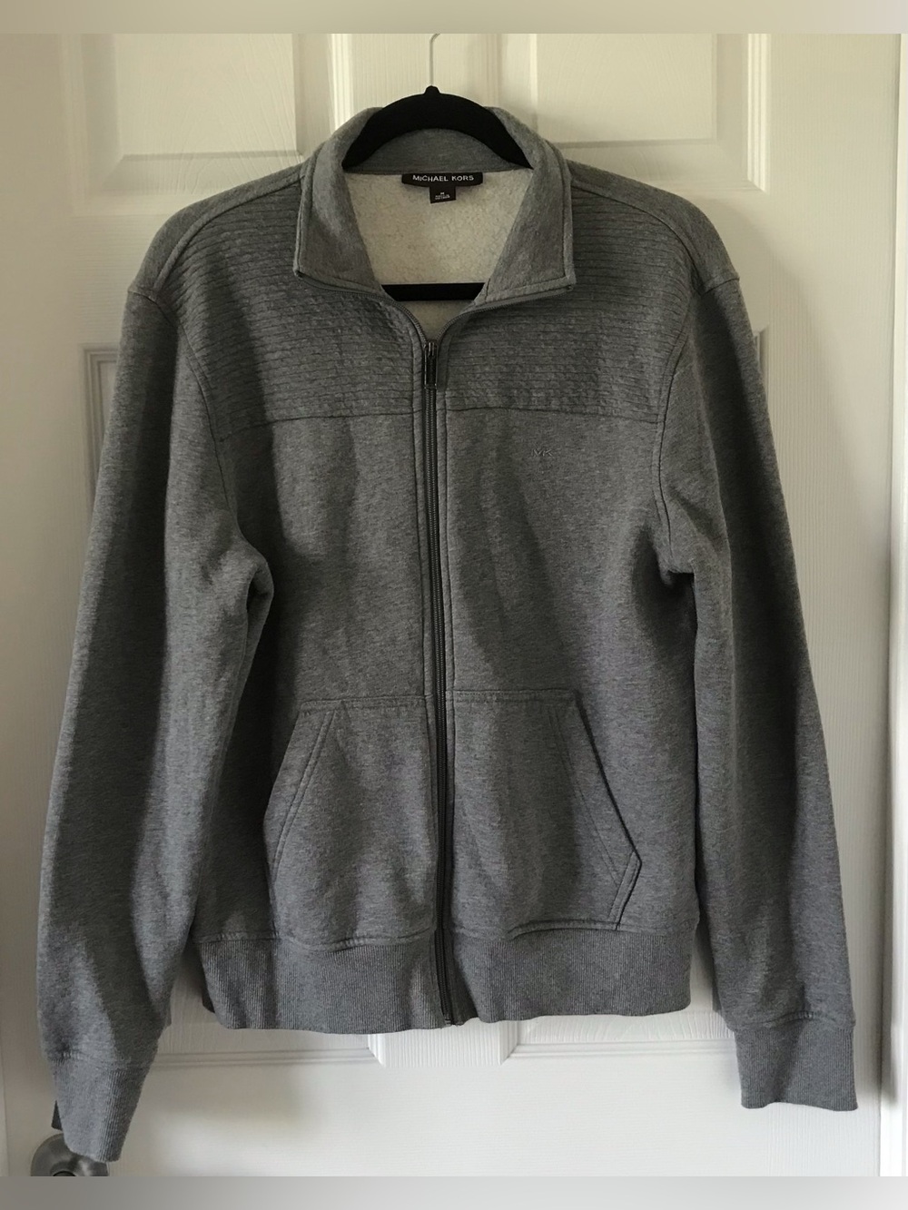 Michael Kors Men's Gray Zip-Up Sweater